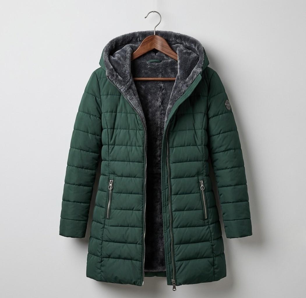 Olivia | Cappotto invernale trapuntato a trapezio — 1