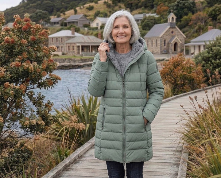 Olivia | Cappotto invernale trapuntato a trapezio — 9
