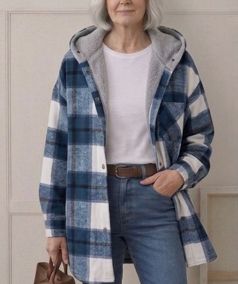 Piper | Giacca-camicia in flanella con cappuccio — 17