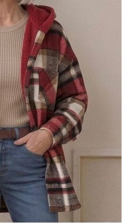 Piper | Giacca-camicia in flanella con cappuccio — 24