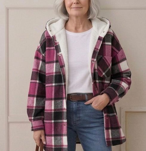 Piper | Giacca-camicia in flanella con cappuccio — 20