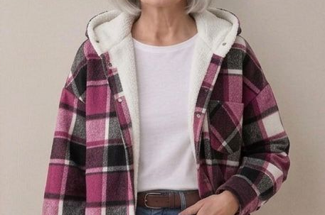 Piper | Giacca-camicia in flanella con cappuccio — 21