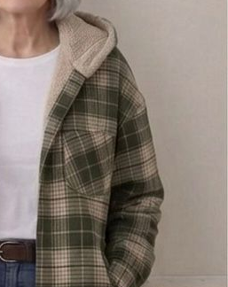 Piper | Giacca-camicia in flanella con cappuccio — 6