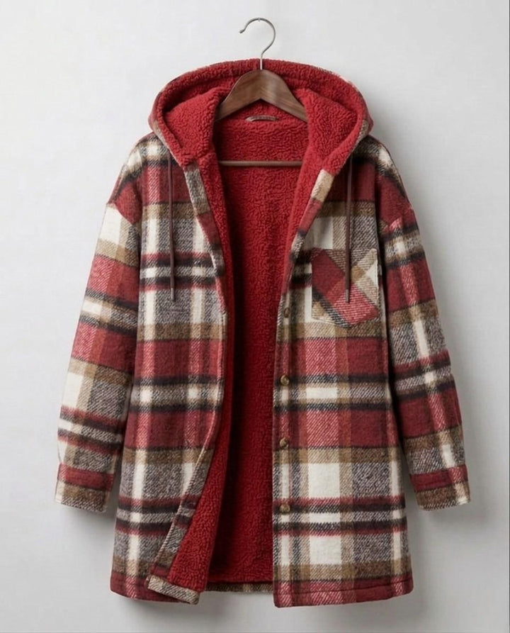 Piper | Giacca-camicia in flanella con cappuccio — 22