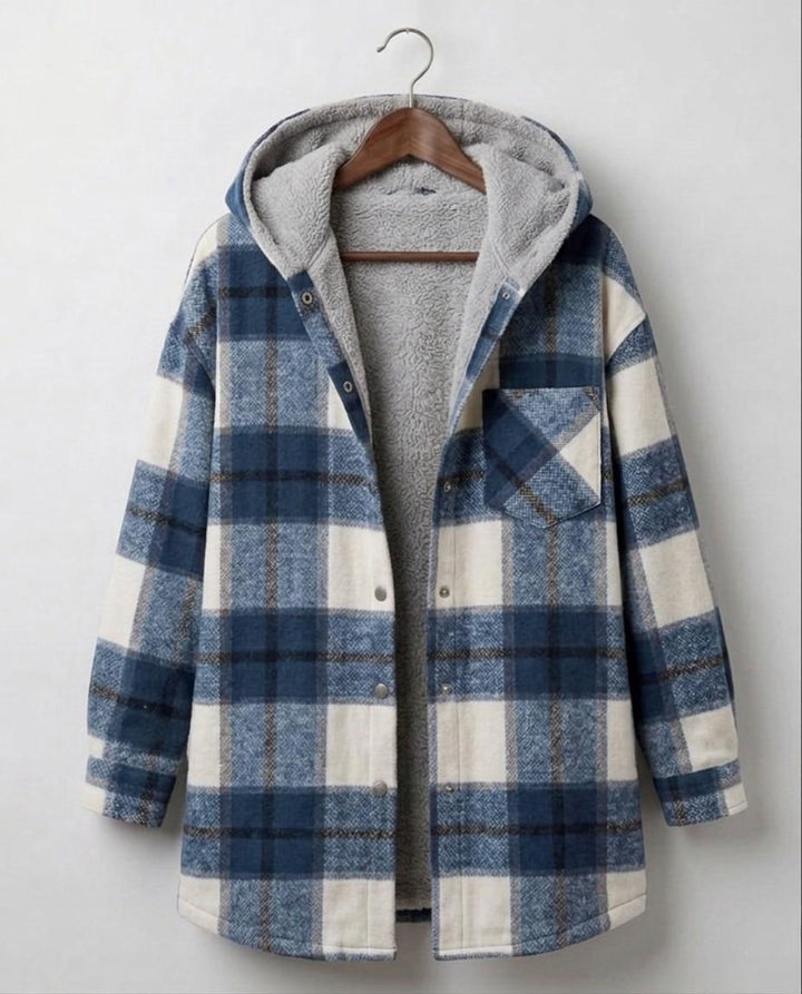 Piper | Giacca-camicia in flanella con cappuccio — 16