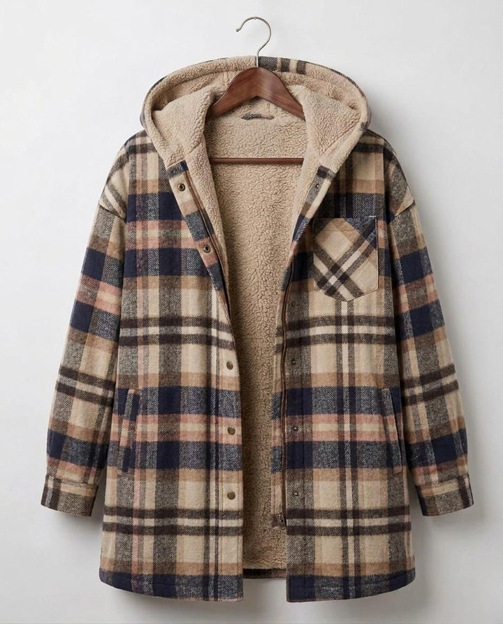 Piper | Giacca-camicia in flanella con cappuccio — 13
