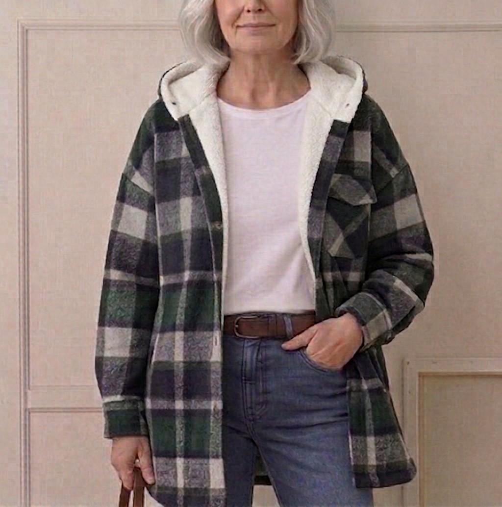 Piper | Giacca-camicia in flanella con cappuccio — 8