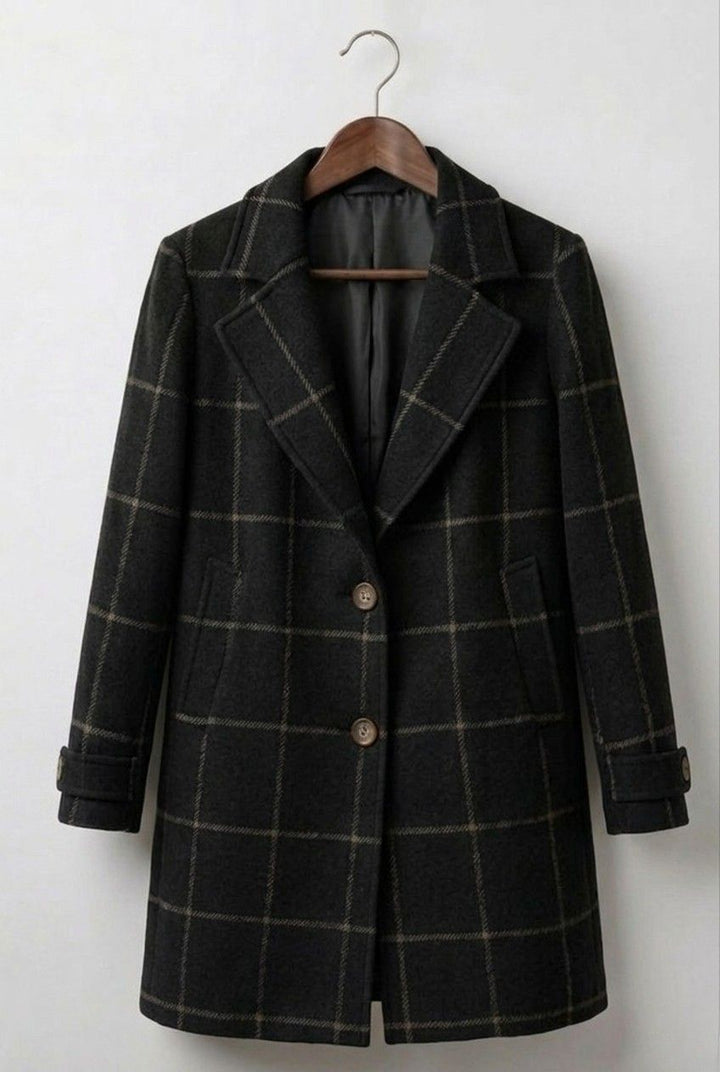Judith | Cappotto lungo in tweed a quadri — 10