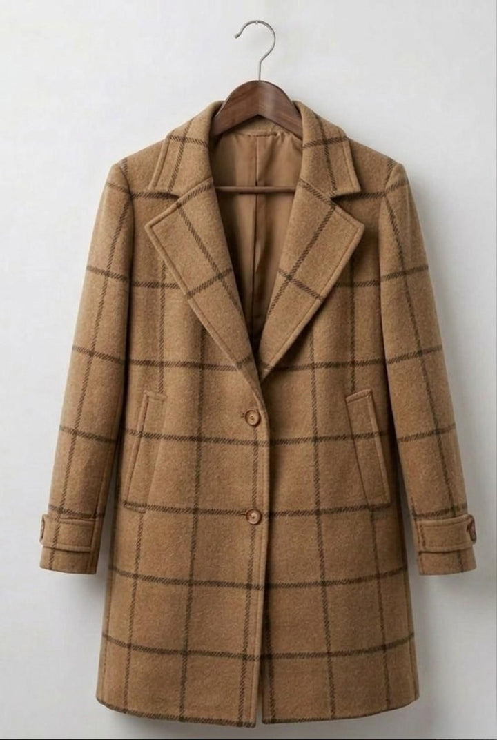 Judith | Cappotto lungo in tweed a quadri — 9