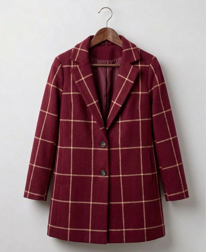 Judith | Cappotto lungo in tweed a quadri — 12