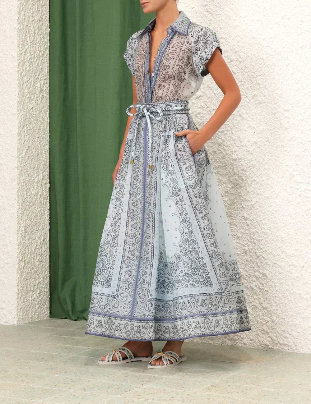 Adele | Completo boho stampato a due pezzi