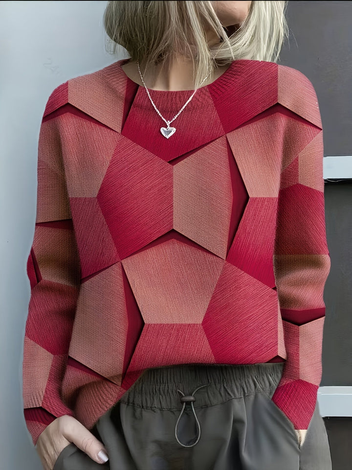 LUCIA – MAGLIA IN MAGLIA GEOMETRICA COLORBLOCK — 3