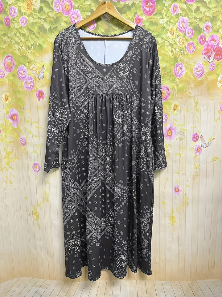 Elowen | Abito midi casual a maniche lunghe