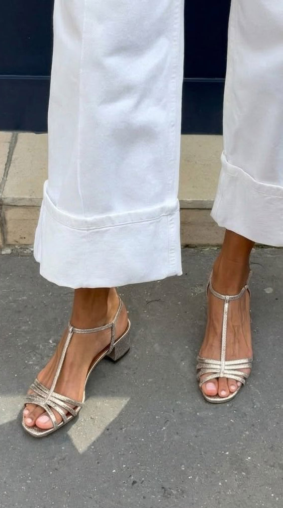 Allegra | Everyday Elegance Sandals in Gold