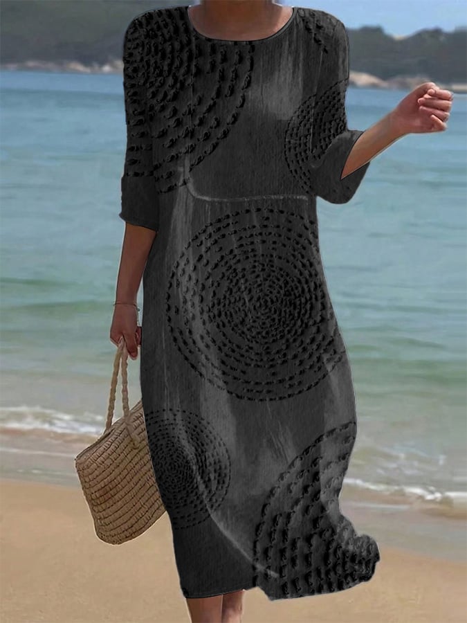 Imelda | Abito casual ricamato