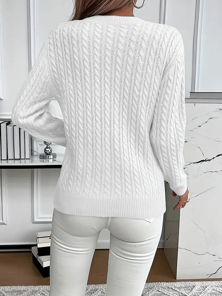 Blanca™ | Maglione a trecce da donna — 10