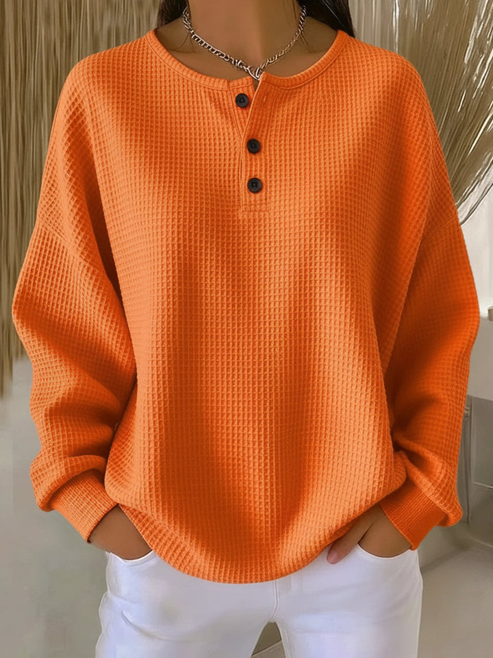 Mirabel™ | Comoda felpa Henley Waffle — 1