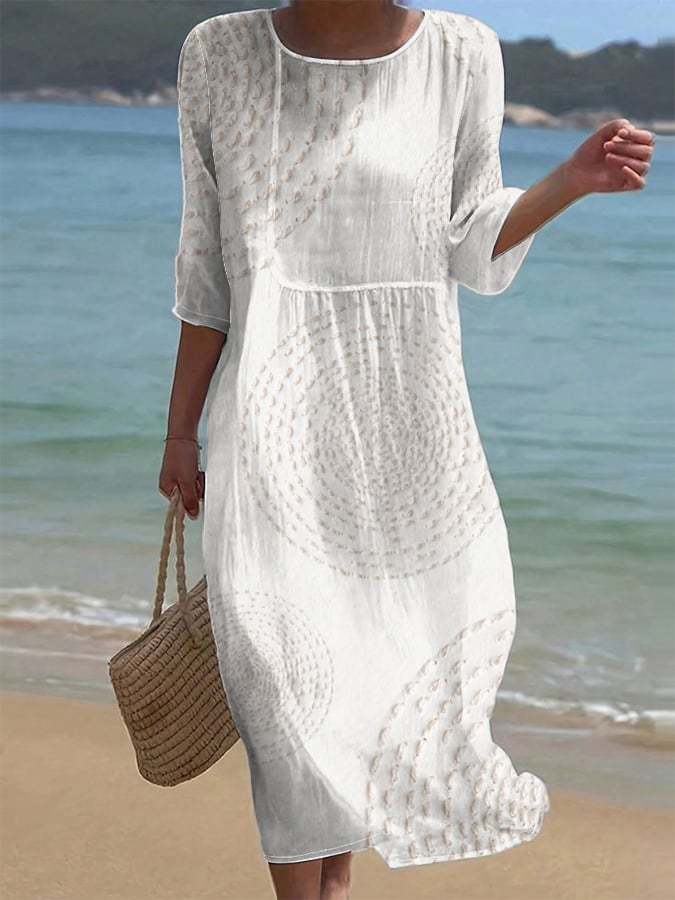 Fiamma | Abito casual ricamato