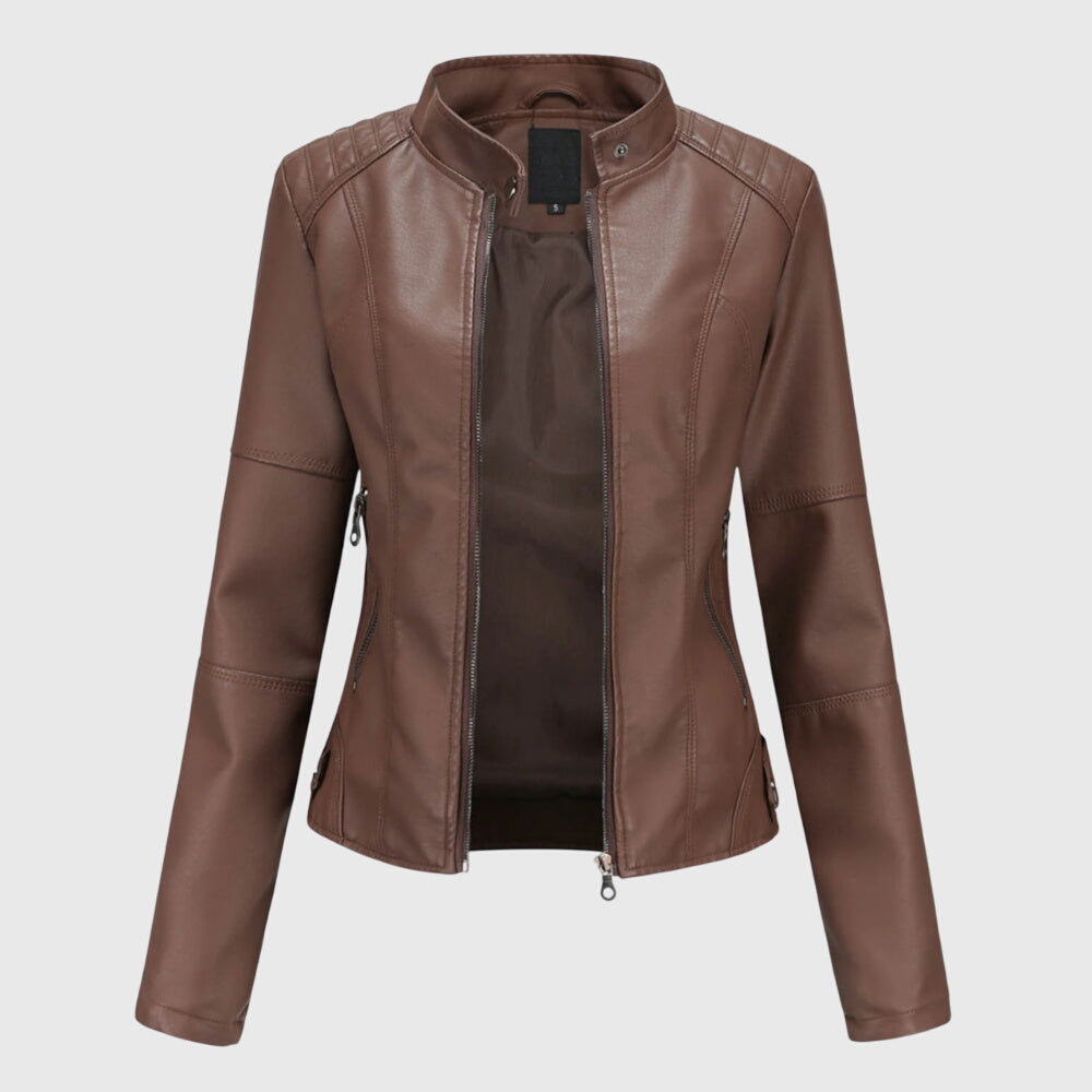 Giorgina™ | Giacca elegante da donna in pelle