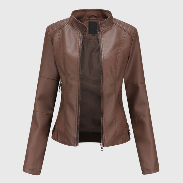 Giorgina™ | Giacca elegante da donna in pelle