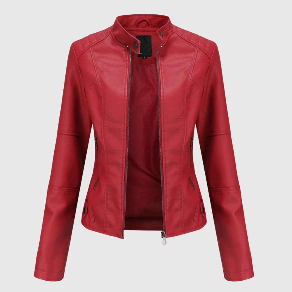 Giorgina™ | Giacca elegante da donna in pelle