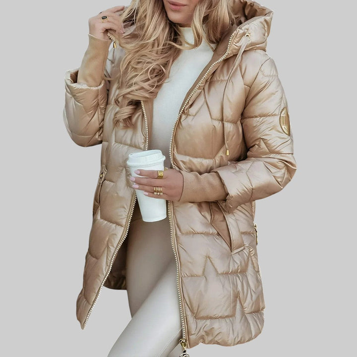 Cecilia | Cappotto autunnale elegante con cappuccio