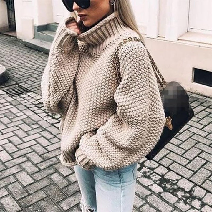 Celine - Maglione dolcevita a maglia grossa — 1