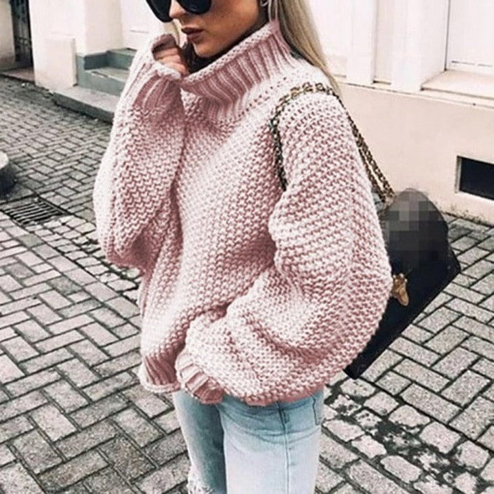 Celine - Maglione dolcevita a maglia grossa — 2