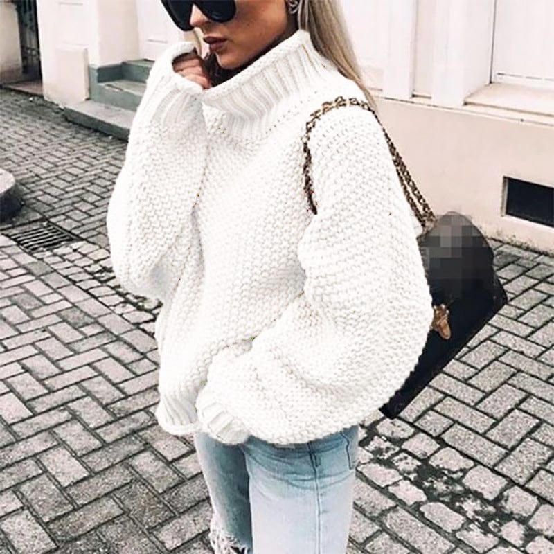 Celine - Maglione dolcevita a maglia grossa — 3