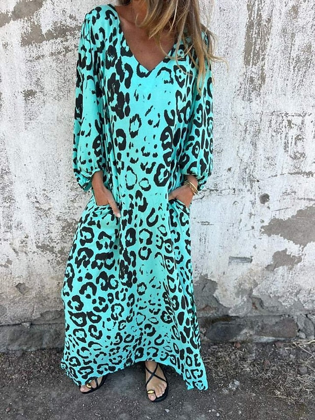 Jessa | Abito lungo animalier