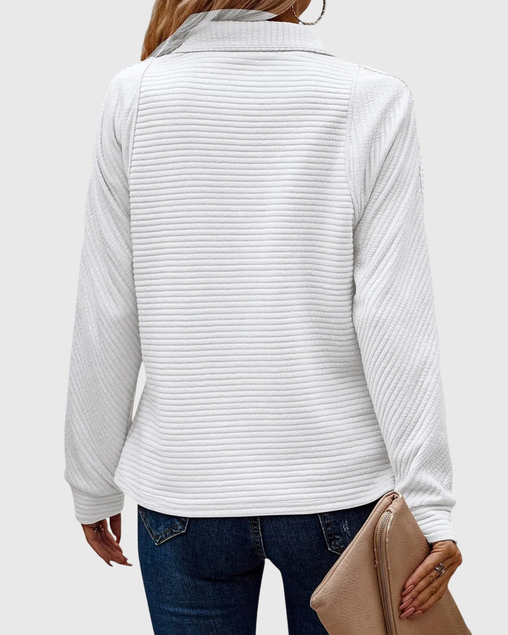 Molly | Maglione elegante con mezza zip — 10