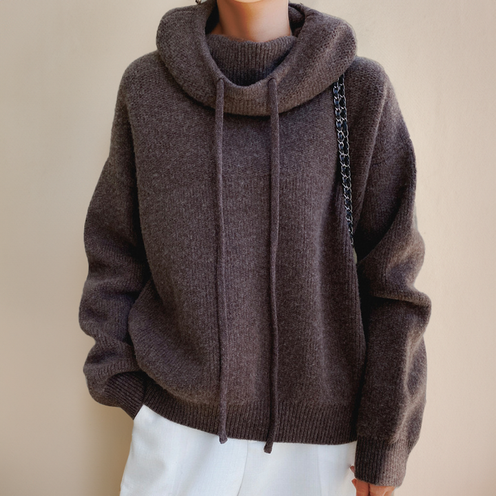 Deborah | Stile pullover con cappuccio accogliente in cashmere — 2