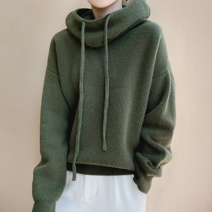 Deborah | Stile pullover con cappuccio accogliente in cashmere — 1