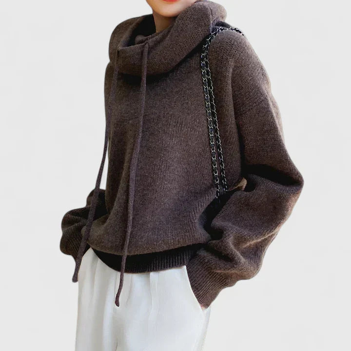 Marie | Felpa con cappuccio in maglia accogliente — 5