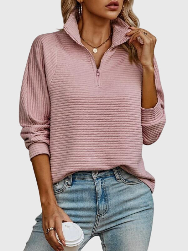 Molly | Maglione elegante con mezza zip — 8