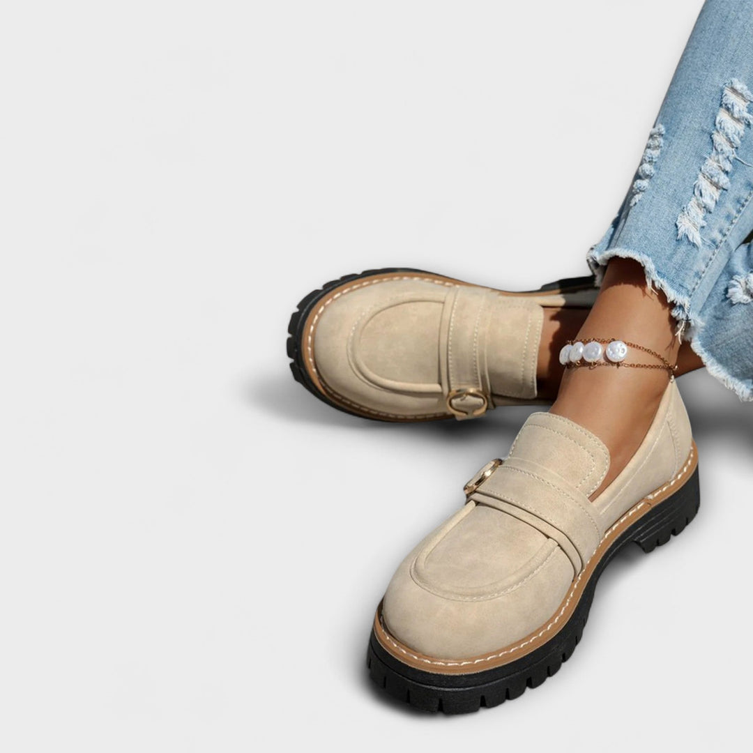 Lora™ | Mocassini casual con punta arrotondata