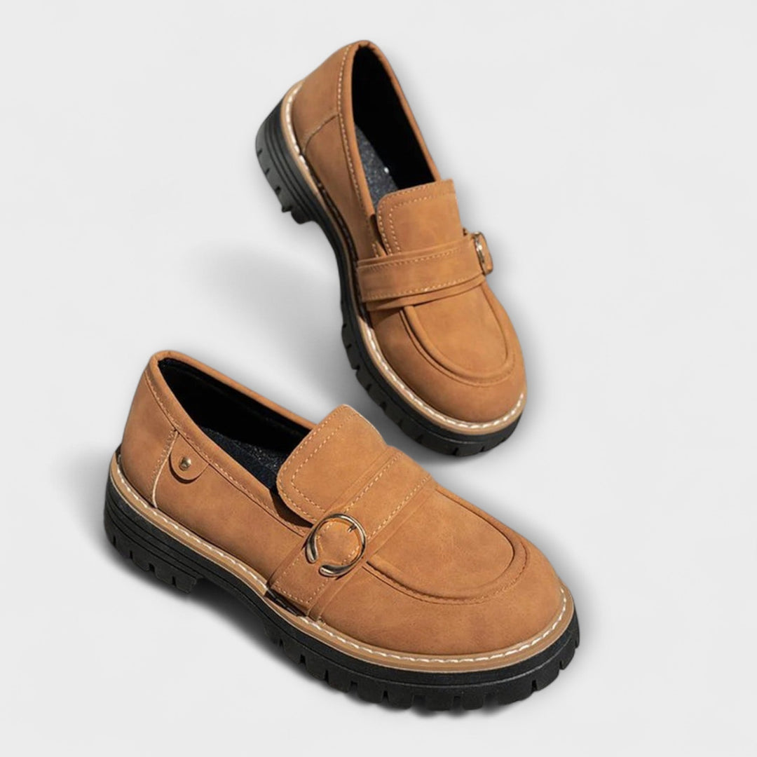 Lora™ | Mocassini casual con punta arrotondata