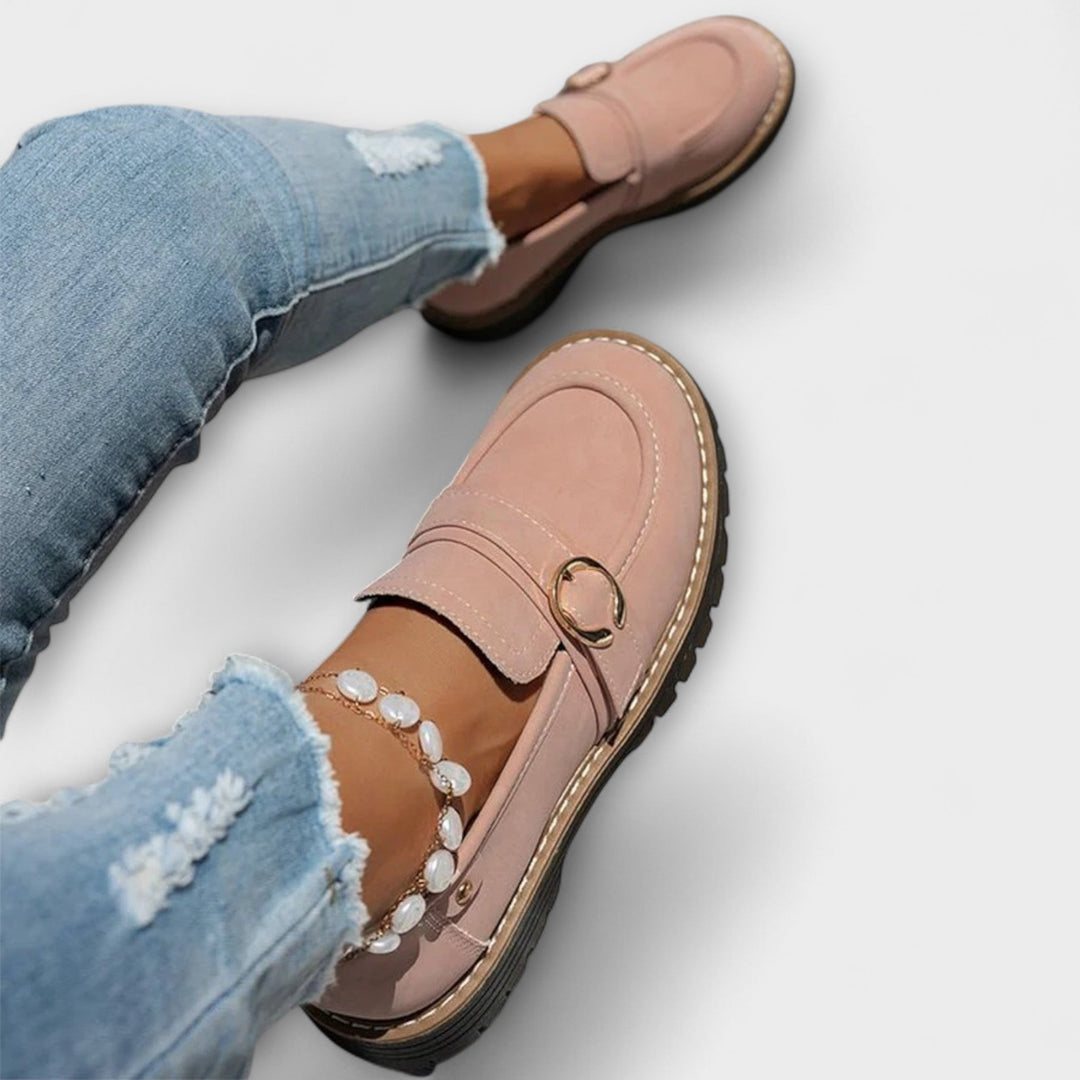 Lora™ | Mocassini casual con punta arrotondata