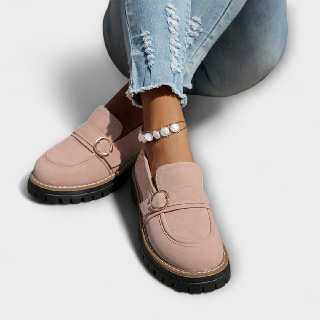 Lora™ | Mocassini casual con punta arrotondata