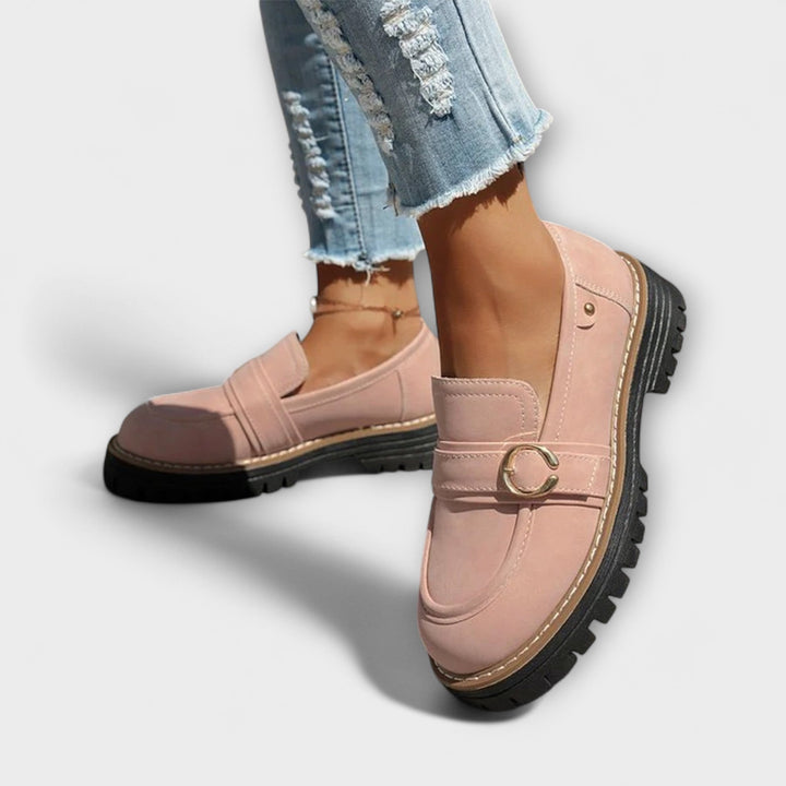 Lora™ | Mocassini casual con punta arrotondata
