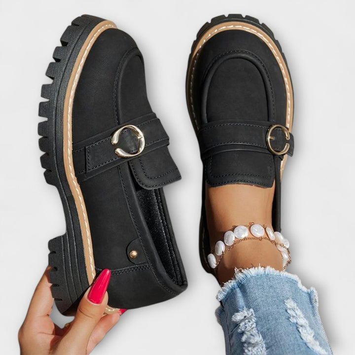 Lora™ | Mocassini casual con punta arrotondata