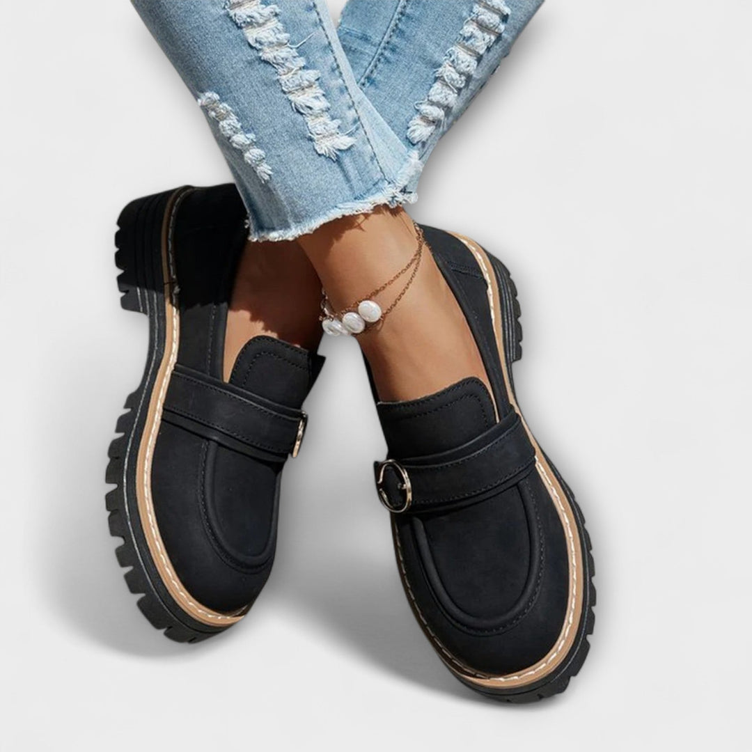 Lora™ | Mocassini casual con punta arrotondata