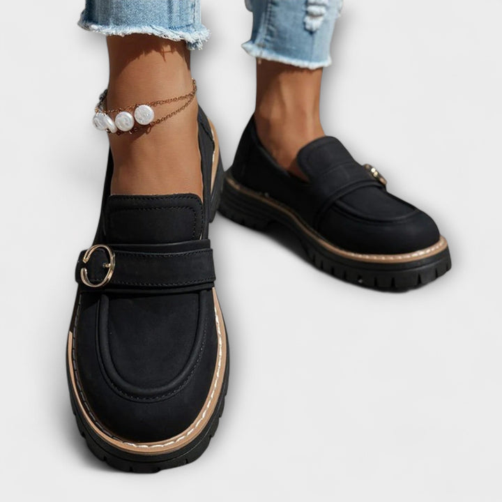 Lora™ | Mocassini casual con punta arrotondata