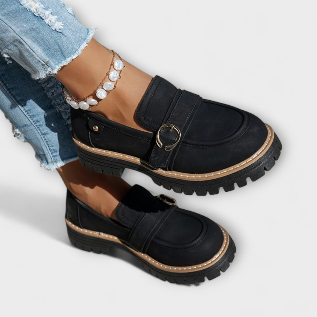 Lora™ | Mocassini casual con punta arrotondata
