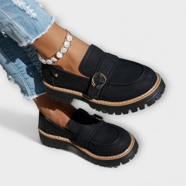 Lora™ | Mocassini casual con punta arrotondata