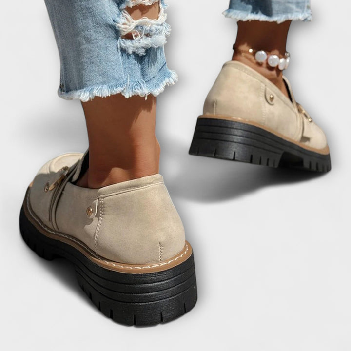 Lora™ | Mocassini casual con punta arrotondata