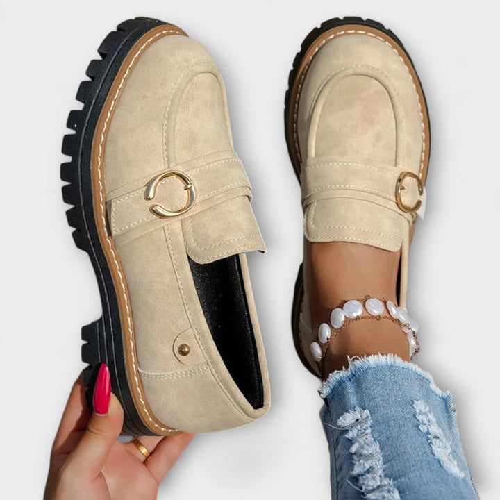 Lora™ | Mocassini casual con punta arrotondata