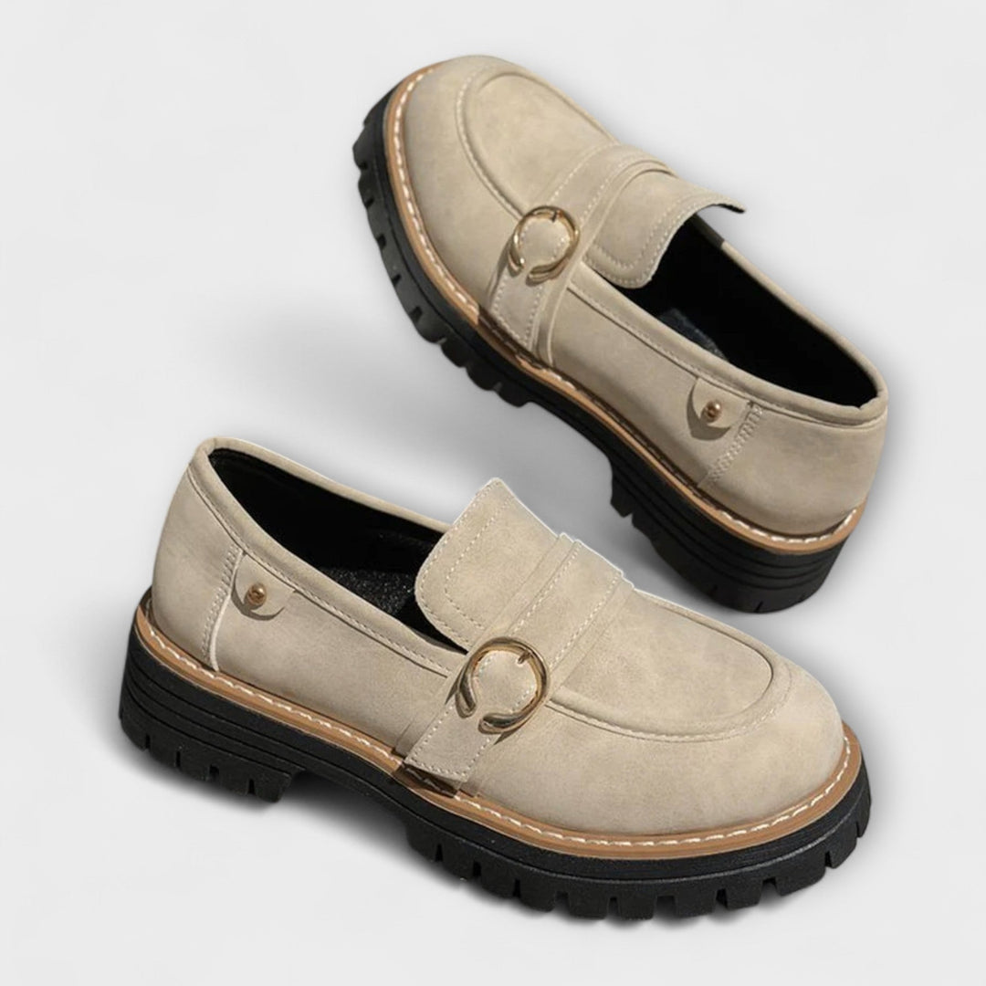 Lora™ | Mocassini casual con punta arrotondata