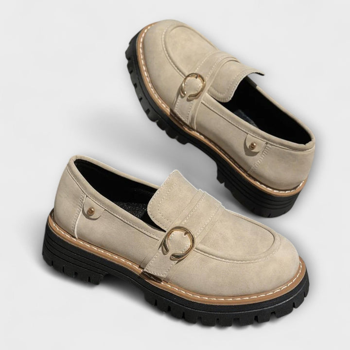 Lora™ | Mocassini casual con punta arrotondata