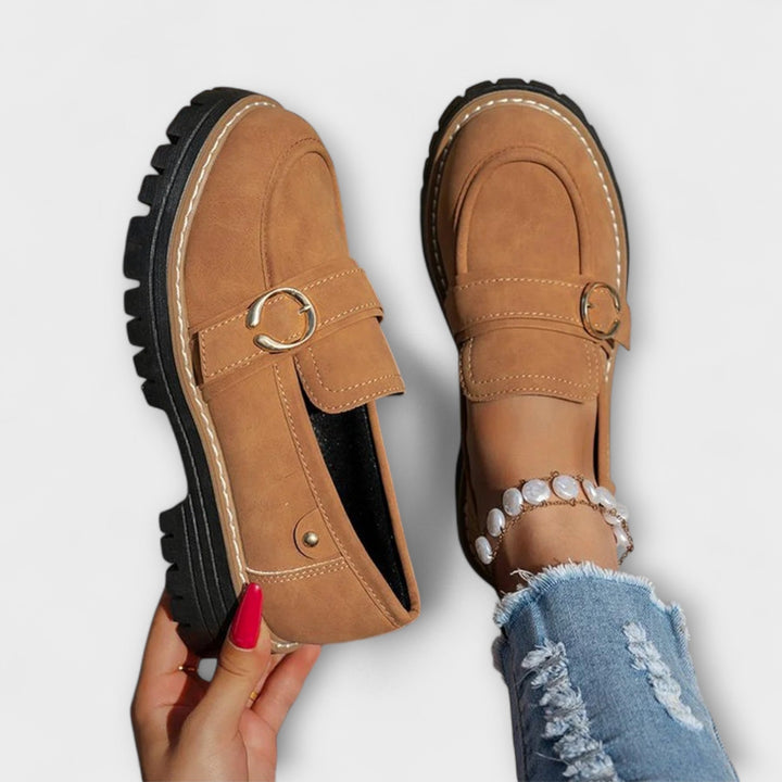 Lora™ | Mocassini casual con punta arrotondata